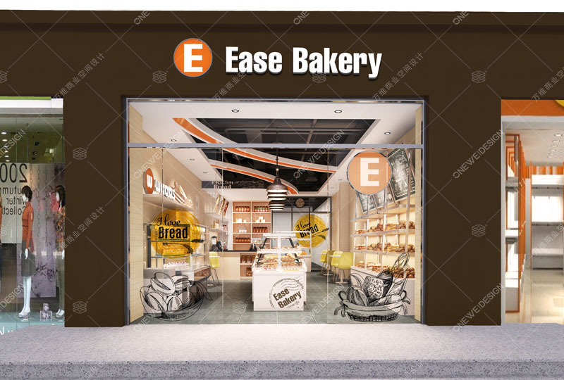 面包店餐厅设计_万维商业空间设计