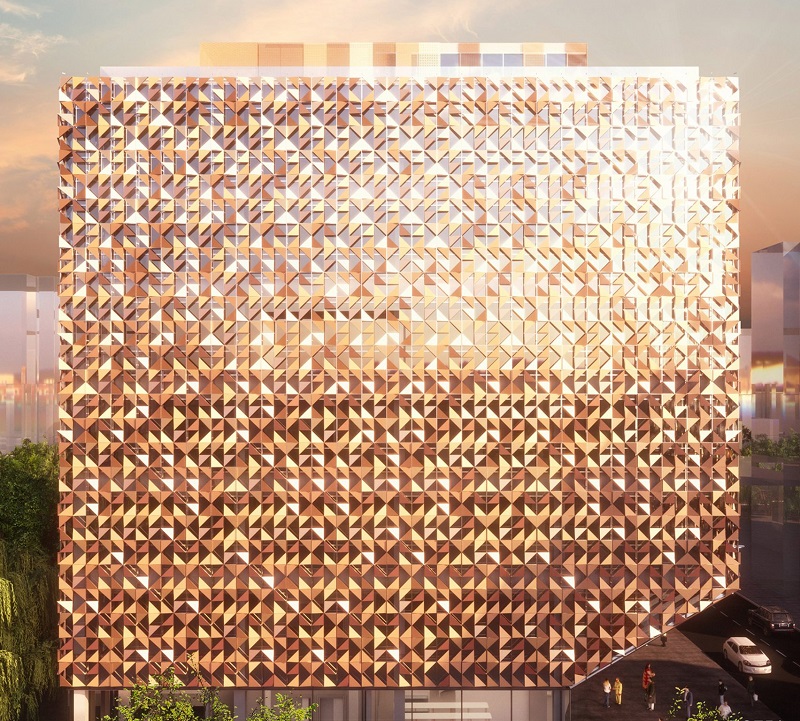 Blloku Cube金色大厦商业空间设计，外立面设计