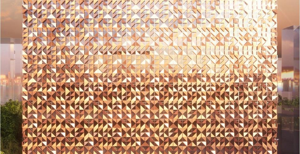 Blloku Cube金色大厦商业空间设计，外立面设计