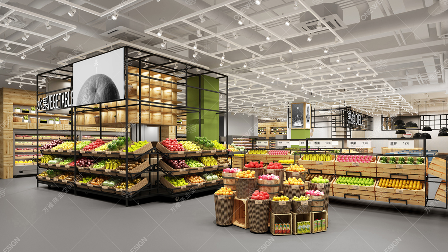 万维设计超市案例，万家MART