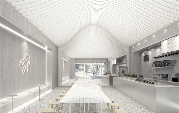 喜茶奶茶店空间设计