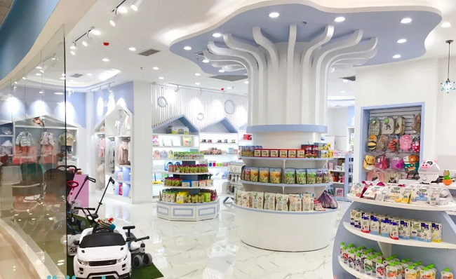 母婴店立柱设计