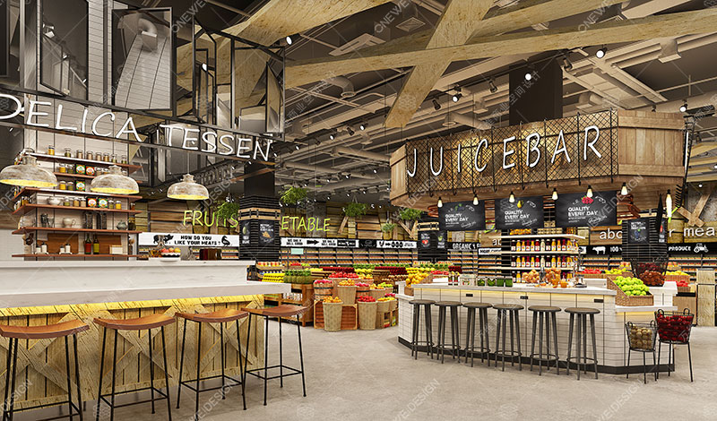 生鲜超市设计效果图