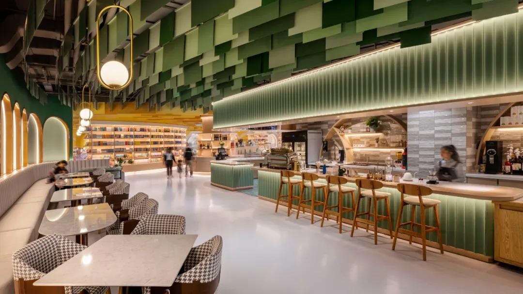 多功能复合空间设计：零售+书店+餐饮+娱乐