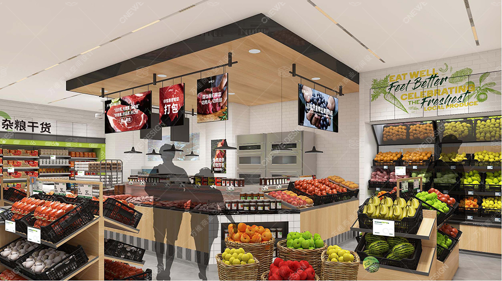 社区生鲜超市装修设计