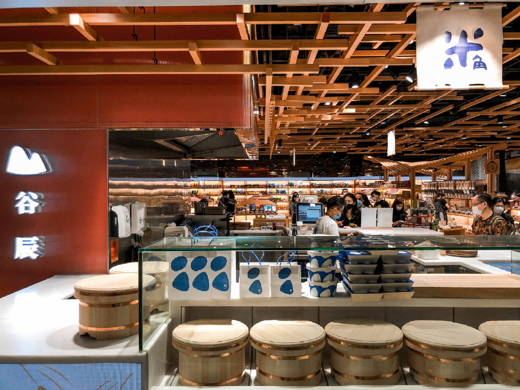 香港纯日式生鲜超市设计赏析